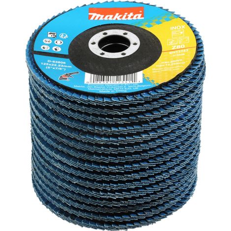 Makita Fächerschleifscheiben Ø 125 mm, K80, 15 Stk. (1/4)