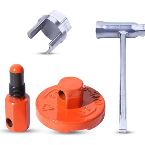 Arrêt de Piston Outil de Dépose de Volant Embrayage Tronçonneuse pour Husqvarna Rancher 340 345 346 350 351 353 445 450 455 460 Tronçonneuses Remplace 502541601 502 54 16-03 (1/5)