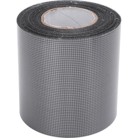 Rouleau de ruban adhésif double face pour moustiquaire de camping, tente, porte, lit, réparation, noir (1/5)