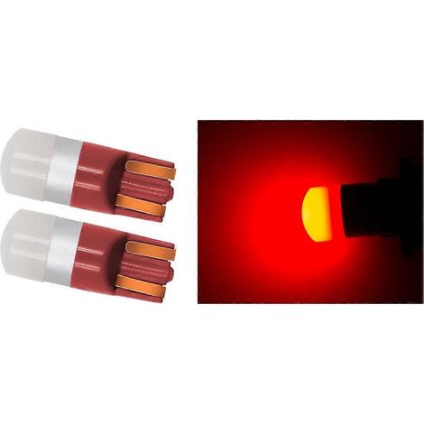 Lot de 2 ampoules LED SMD 3030 T10 W5W pour feux de gabarit, plafonniers et lampes de porte de voiture. (1/5)