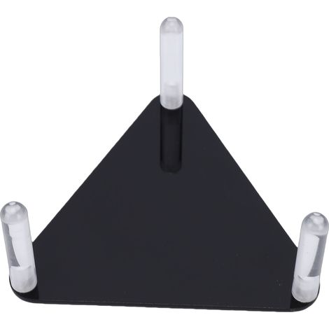 Acryl-Fußballständer, Basketball- und Volleyballhalter, abgerundete Kanten, Ballpräsentationsständer, einfach zu montieren, schwarz (1/5)
