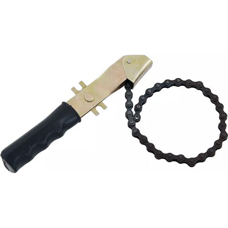 Llave para filtros de aceite, con cadena. 0 a 150mm (1/2)