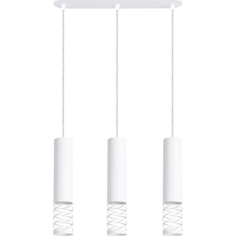 Lámpara colgante Lami blanco acero 3xGU10 40cm Sollux