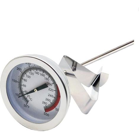 Thermomètre de cuisine - Thermomètre alimentaire en acier inoxydable - Avec affichage clair et grand thermomètre - Thermomètre à cadran à lecture instantanée - Longueur de la sonde 300 mm - Idéal pour (1/5)