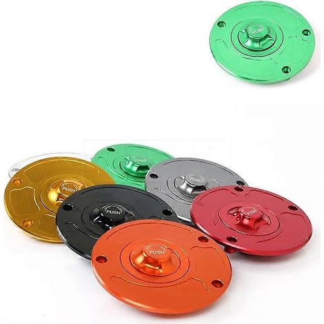 Bouchon de réservoir d'essence CNC pour moto Kawasaki ZZR600 ZZR1200 ER6F ZX9R ZX14R ZRX1200R ZX6RR - Accessoire moto (1/4)