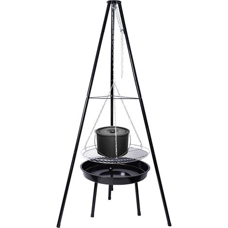 Aga Garten-Grill auf Dreibein mit Feuerstelle 3in1 (1/5)