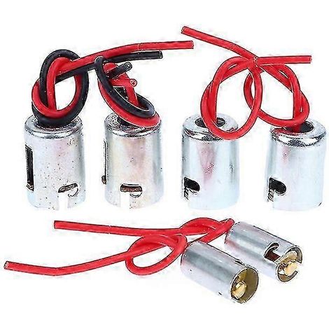 Lot de 2 douilles pour ampoules BA15S, BA15D et BA9S T9 (feux stop, clignotants, halogènes) avec connecteur. (1/5)