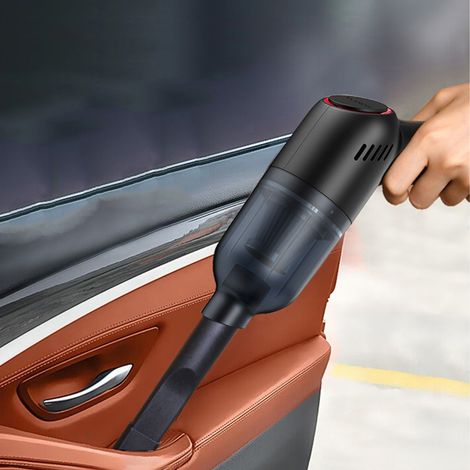 Aspirateur voiture sans fil poils animaux extracteur portable à main pour maison auto noir (1/5)