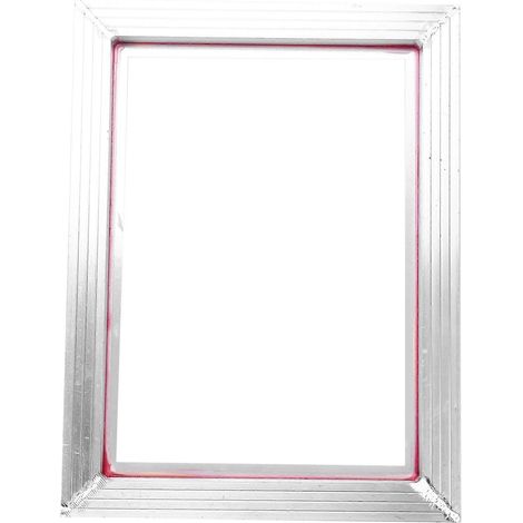 A3-Siebdruck-Aluminiumrahmen 31 x 41 cm mit weißem 43T-Siebgewebe