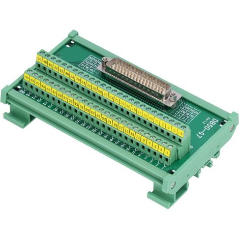 [NEVER USED] PCB terminal block module, copper female terminals with printed label, oxidation resistant, DC 60V.