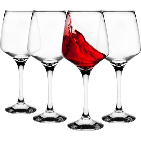 à lot de 4 à 360 ml à blanc à rouge à dessert cocktail à eau passent au lave-vaisselle (1/5)
