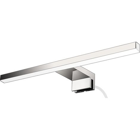Applique de salle de bain Argente 60cm Lumière neutre 4000 - 4200k 10W (1/5)