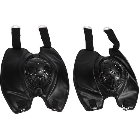 Protège-genoux cycliste homme femme, paire renforts anti-chute coupe-vent molleton chaud pour moto scooter vélo électrique (1/5)