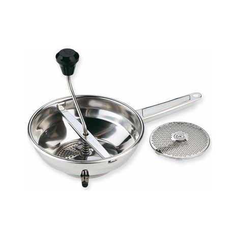 FPLUS pasapure inox 2 discos ilsa , Fabricado en acero inoxidable.
Patas abatibles para mayor sujecion y ahorrar espacio.
Cuenta con 2 discos de diferente grosor.
