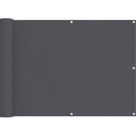 Maison Exclusive - Paravento da Balcone in Tessuto Oxford 90x400 cm Antracite