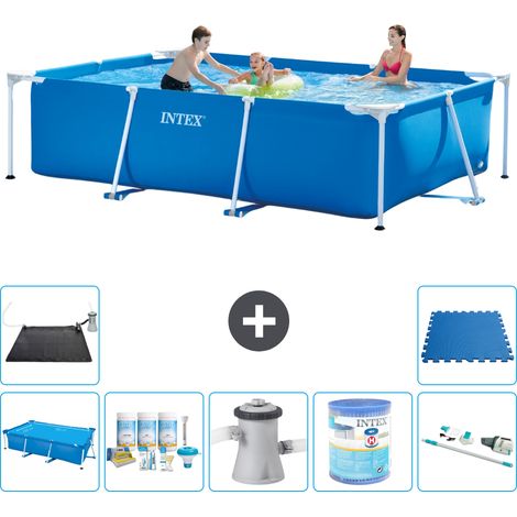 Intex Piscine Tubulaire Rectangulaire - 300x200x75 cm - 8-pièces S30220 (1/5)