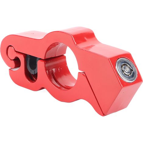 Antivol de guidon robuste en alliage d'aluminium rouge pour moto et vélo électrique (1/5)