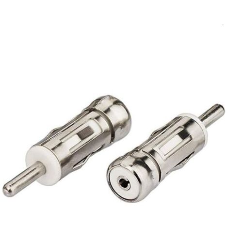 Adaptateur d'antenne de voiture Adaptateur d'antenne radio FM AM stéréo de voiture universel Connecteur de prise ISO vers DIN (lot de 2) pour récepteur radio audio de voiture (1/5)