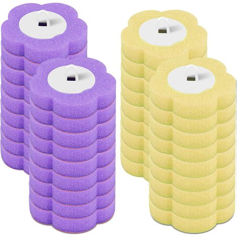Brosse de Toilette jetable, Brosse de Toilette, kit de démarrage du système de Nettoyage des Toilettes avec senteurs, 36 têtes de Recharge pour la Salle de Bain (1/5)