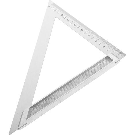Équerre de Menuisier 200mm Alliage D'aluminium Angle Droit 90° Base Large Outil de Mesure Multifonction pour Traçage et Charpenterie (1/5)