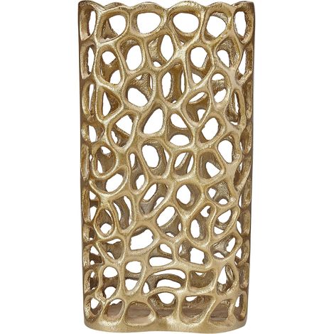 Decorative Vase SANCHI Metal 33 cm Gold