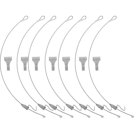 Kit de 12 câbles suspension réglables avec crochets et câble en acier (1/5)
