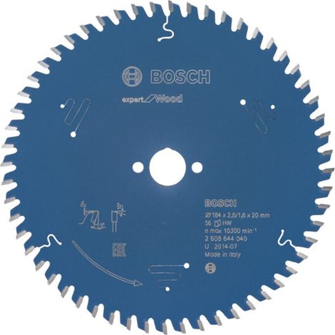 Bosch Kreissägeblatt Expert for Wood 184 x 20 x 2,6 mm, 56 Zähne