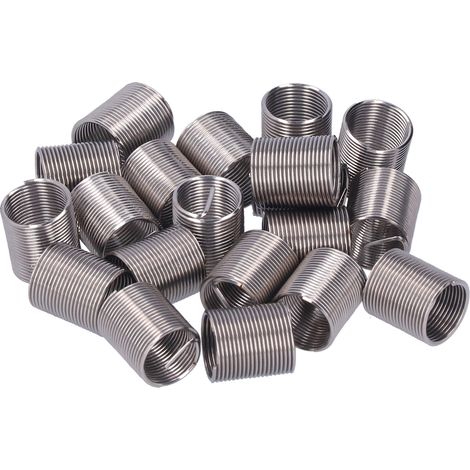 20 Pièces Insert Fileté M12 x 1 Réparation Réducteur Écrou Spirale Rallonge Outil2D