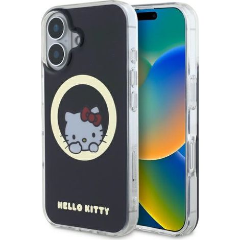 Custodia MagSafe Hello Kitty Sweet Kitty per iPhone 16, colore nero. (1/5)