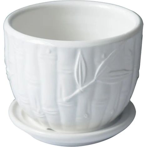 Pot de fleurs rigolo avec visage de fille, souche d'arbre, pot de fleurs (1/5)