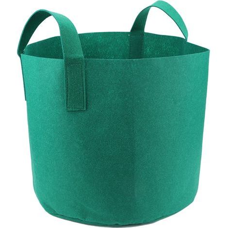 Pflanzsack für Pflanzen, Gemüse und Blumen, mit Belüftung, Pflanztopf, Baclony Gartenbehälter 18 x 20 cm (1/5)