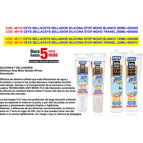 SILICONE BAGNO STOP MUFFA BIANCO