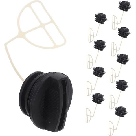 Kit de 10 bouchons de réservoir de carburant pour tronçonneuse — Réservoirs de carburant et bouchons de remplissage de rechange pour tondeuses à gazon (1/5)