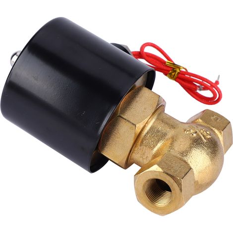 Zweiwege-Magnetventil aus Messing, normalerweise geschlossen, für Luft, Wasser, Dampf (DC24V) (1/5)