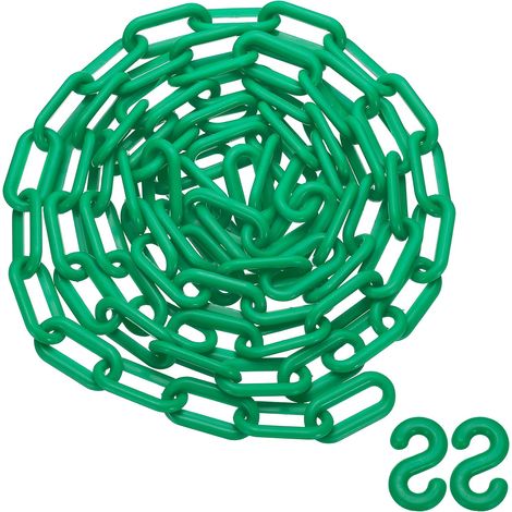 Chaîne En Plastique De 10 Pieds Léger Imperméable Vert Foncé (1/5)