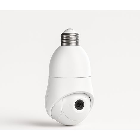 VicoHome X18 Cámara WiFi tipo bombilla de 360° - Cámara IP giratoria para vigilancia del hogar (1/2)