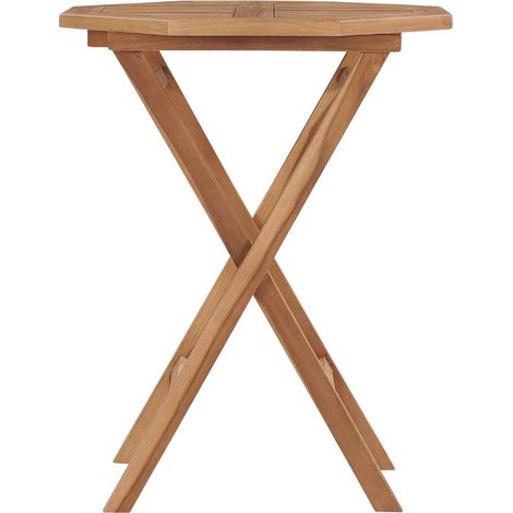 Maison Exclusive - Klappbarer Gartentisch 60×60×75 cm Teak Massiv (1/5)