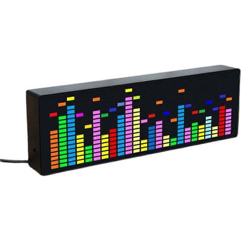 Orologio elettronico a LED con spettro musicale a colori 1624RGB, lampada ad atmosfera polare con indicatore di livello (controllo vocale e via cavo) (1/5)