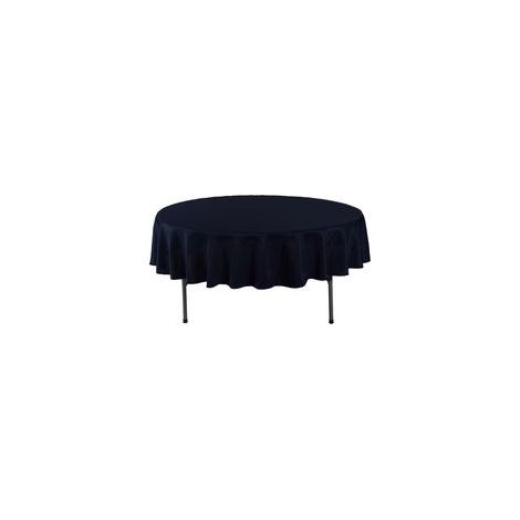 1 nappe ronde unie - Tissage toile - Blanc - Ronde 60 pouces (152 cm) (1/5)