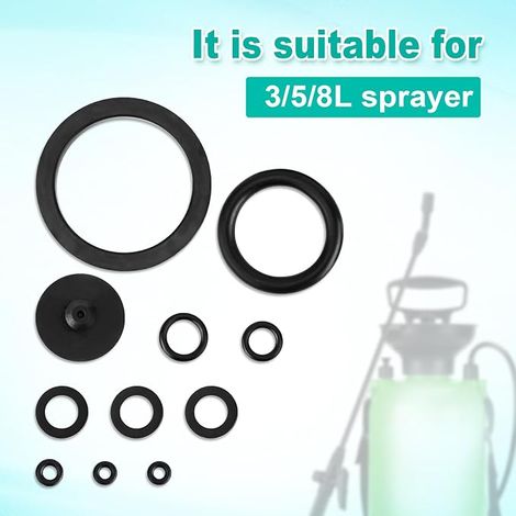 Sprayer Sealing Rings Rubber Seal Kit for Pump Sprayer Replacement Parts for Garden Sprayer for Sprayers 3/5/8L (1/4)