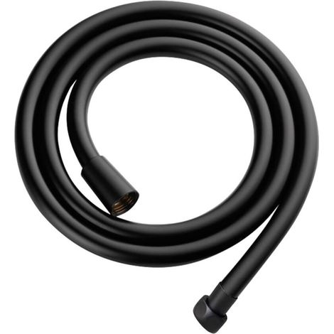 Cabine de douche et buanderie Cento - 150 cm - Système anti-torsion - Noir - PVC