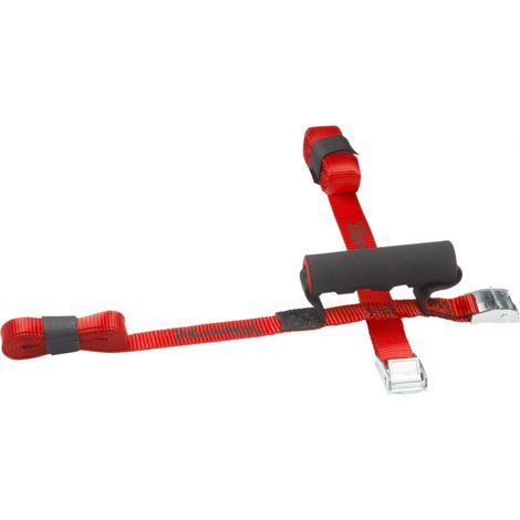 Master Lock – Lot de 2 sangles de déménagement 2,5 m x 25 mm – Charge utile 40 kg – Polyester pour transport sécurisé d'objets lourds