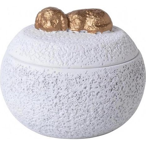 Urna cineraria in ceramica nera per animali domestici, ricordo per cani e gatti, urna divisibile per animali adulti (1/5)