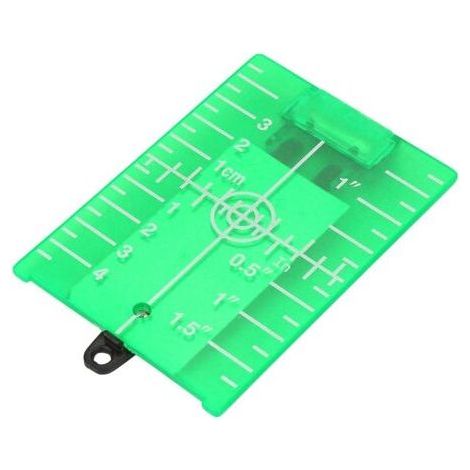 Plaque cible magnétique, plaque cible laser à double échelle avec support pour ligne de mesure de niveau laser (vert) (1/5)