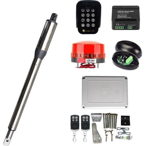 Kit d'ouvre-portes automatiques Ouvre-porte Électrique Automatique À Une Feuille De 300KG, Moteur À Courant Continu, Actionneur Linéaire , Système De Contrôle D'accès For Opérateur pour accessoires de (1/5)