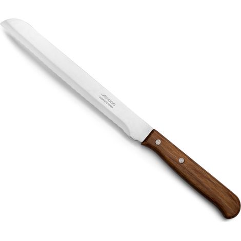 Brotmesser Arcos Latina 101501 in Nitrum Edelstahl und mango in Pressholz mit 17 cm Klinge in Blisterverpackung.