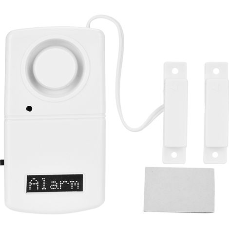 120dB Détecteur Magnétique Sans Fil Porte Fenêtre Alarme Sécurité Maison Anti-Intrusion Piles Non Incluses (1/5)