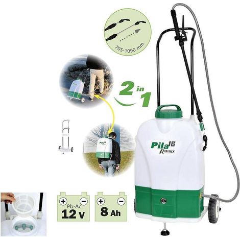 Pulvérisateur 16L - 20V - Cloche Incluse - Idéal pour Jardinage et Nettoyage - D-Work