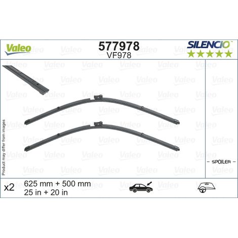 Balai d'essuie-glace Valeo 577978 AUDI 4K1998002C 4KL998002A 4M1998002 (1/5)