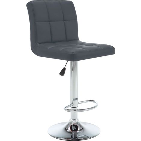 Maison Exclusive - Barhocker 2 Stk. Grau Kunstleder